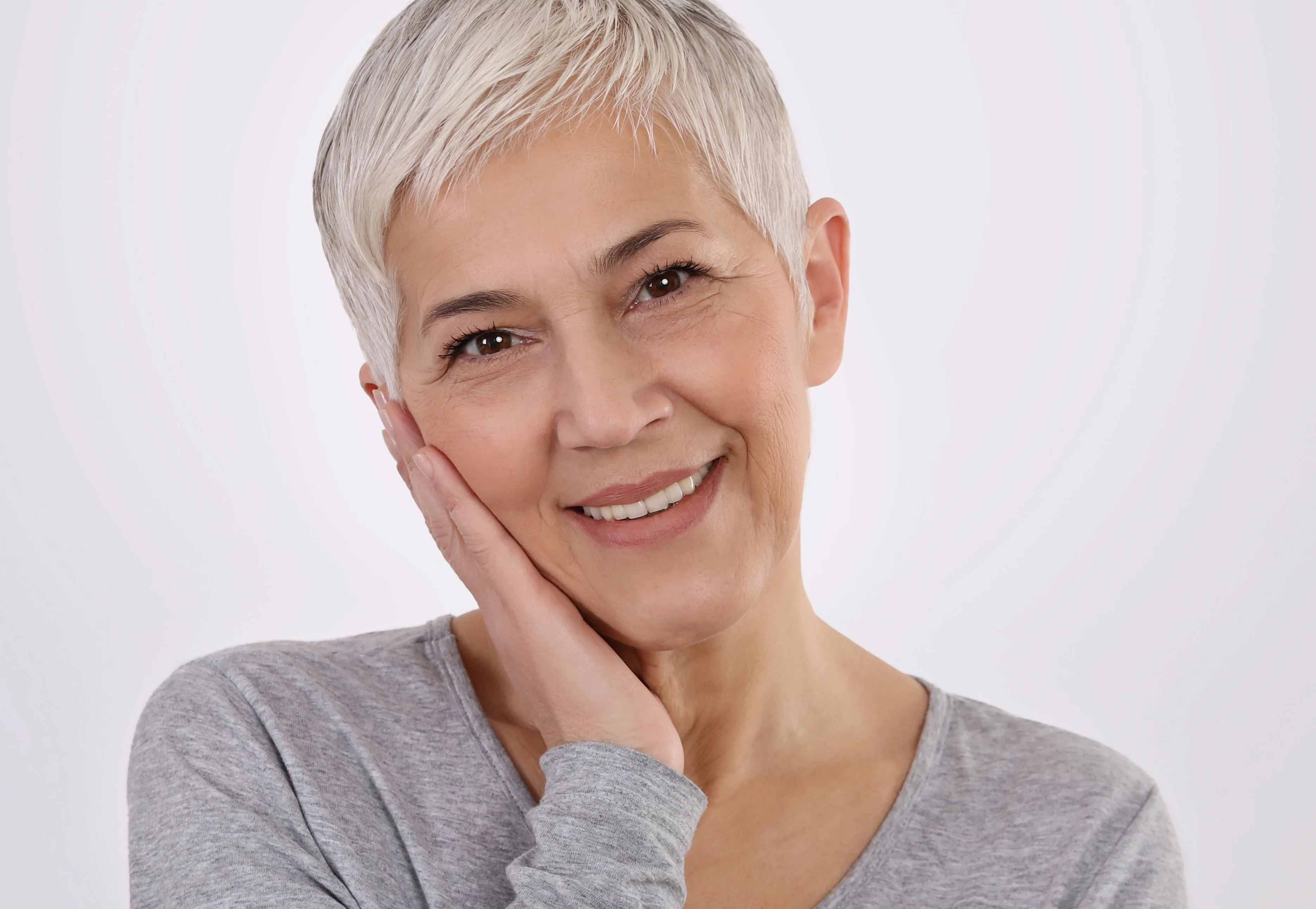 Smiling patient at Buena Park Dental Center
